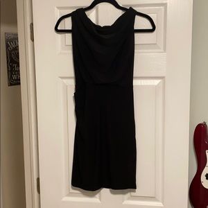 Cowl Neck Black Dress
